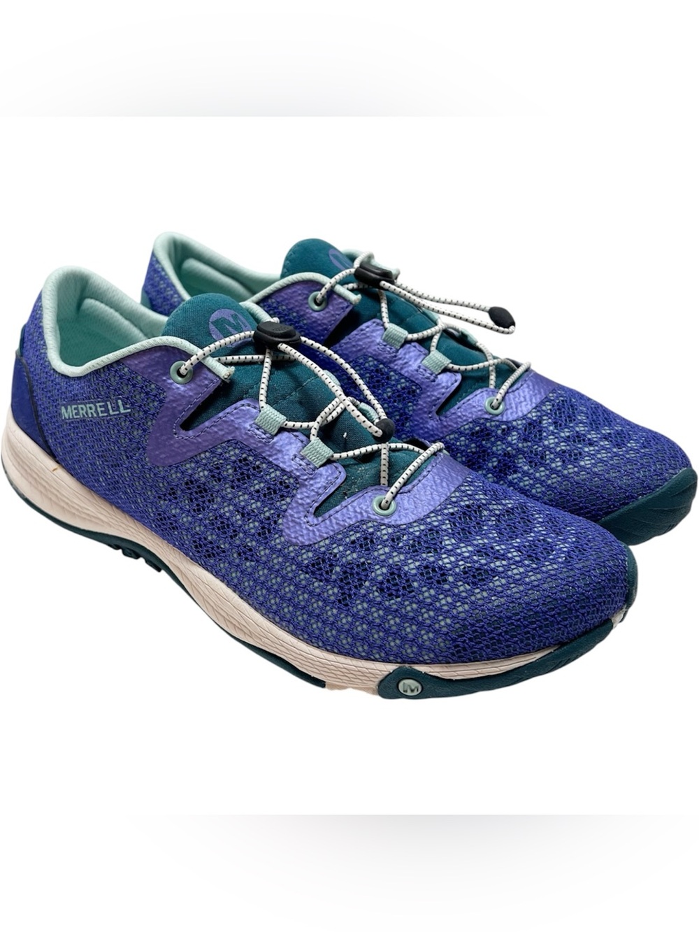 Gorgeous Merrell 9.5 Women's All Out Shine Purple Light Trail Walking Shoes